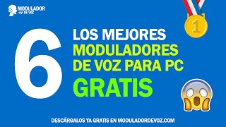 🥇 6 MEJORES MODULADORES DE VOZ PC GRATIS 2021 FUNCIONA 😲 [upl. by Stauffer]