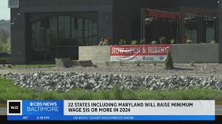 22 states including Maryland will raise minimum wage to 15 or more in 2024 [upl. by Etteloiv782]