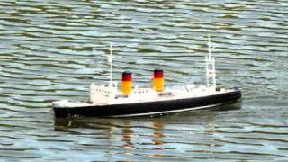 1200 RC model ship USSR icebreaker MIKOJAN [upl. by Enyt474]