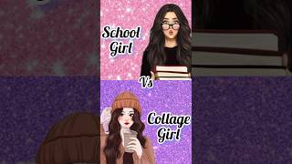 school girl💗 vs collage girl💜shortsviral fashion trending dress choose 1million views [upl. by Daney]