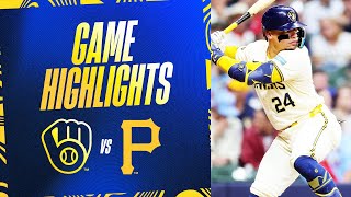 Pirates vs Brewers Game Highlights 51424  MLB Highlights [upl. by Juli788]