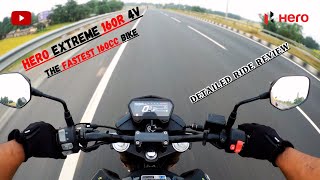 Hero Xtreme 160R 4V Detailed Ride ReviewBetter than TVS Apache RTR 160 4V amp Pulsar N160 [upl. by Ayokal]