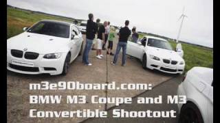 MBOARDcom Mercedes Benz C63 AMG vs BMW M3 Coupe DKG  DCT 50250 kmh [upl. by Priestley]