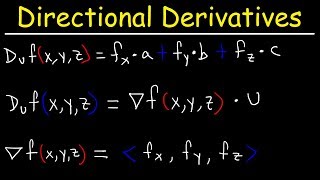 How To Find The Directional Derivative and The Gradient Vector [upl. by Birchard793]