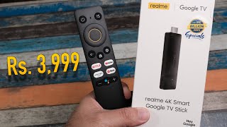 Realme 4K Smart Google TV Stick  Upgrade your TV for Rs 3999 [upl. by Woodring]