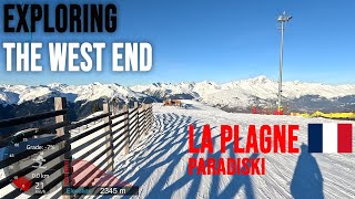 4K Skiing La Plagne Exploring the West End via Bécoin Paradiski France GoPro HERO11 [upl. by Mildrid]