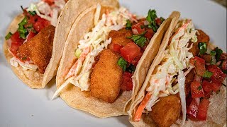 Tacos De Pescado Empanizado  Recetas Mexicanas Faciles [upl. by Prudi]