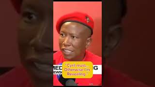 quotCyril Must Otherwise Im Revealingquot Julius Malema eff viva short [upl. by Assenad]