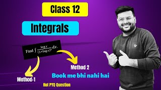 Important Question on Integrals I Integrals PYQs I Class 12 Maths I Class12 I Integrals Imp Question [upl. by Ravens]