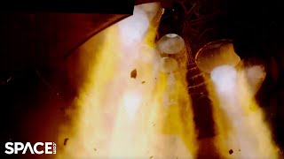 SpaceX test fires flight 6 Starship See in realtime and super slowmo [upl. by Nellad]