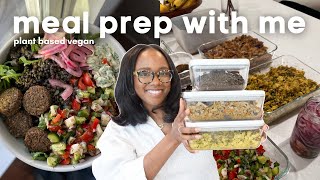 Easy Vegan Meal Prep  What I plan to eat this week while focused on higher protein meals [upl. by Ardnaeel268]