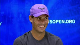 Rafael Nadal quotI had extra motivation today because of youquot  US Open 2019 SF Press Conference [upl. by Ettevy]