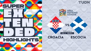 SUPER EXTENDED HIGHLIGHTS  Croacia vs Escocia  UEFA Nations League 2024  TUDN [upl. by Eniladam104]