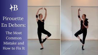 Pirouette En Dehors The Most Common Mistake and How to Fix It [upl. by Eitsyrc]