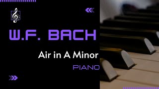 Wilhelm Friedemann Bach  Air in A minor  Easy [upl. by Kurman813]