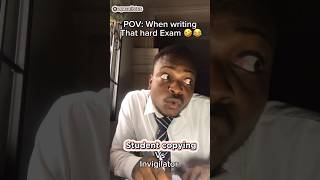 When writing that hard exam 🤣😂 shorts comedy funny viral [upl. by Falkner758]