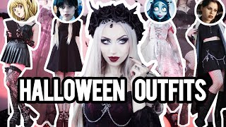 🖤🎃 EASY HALLOWEEN OUTFIT IDEAS 🎃🖤Alt Goth Fashion ft Killstar Dolls Kill Romwe Widow  Vesmedinia [upl. by Wolram422]