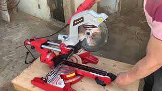 My First Miter Saw  Einhell TESM 254 DUAL  Assembly Adjusting Test Cuts  Woodworking [upl. by Finn]