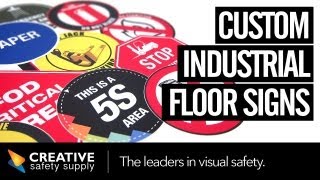 Industrial Floor Sign  Customs signs and banners all in one place [upl. by Kries858]