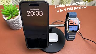 Belkin BoostCharge Pro 3in1 Wireless Charger with Qi2 Minimal and Convenient [upl. by Armitage]