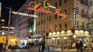 Little Italy  New York City 4K Jan424 [upl. by Joyan]