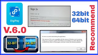 Digipay v60 Request Heder Formate Invalid 32bit to 64bit ConvertThe version of1 is not compatible [upl. by Zeena]