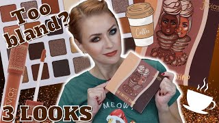 Juvias Place COFFEE SHOP ☕️ COLLECTION Review  3 LOOKS  Steffs Beauty Stash [upl. by Ettenowtna]