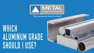 Which Aluminum Grade Should I Use  Metal Supermarkets [upl. by Danialah]