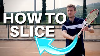 Tennis Backhand Slice Lesson  How To Slice Like Federer in 3 Steps [upl. by Clougher]