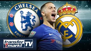 Hazard befeuert RealGerüchte Transfer oder ChelseaVerbleib  TRANSFERMARKT [upl. by Arramat]