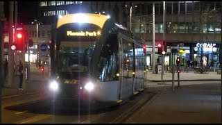 Buses Trains amp Trams in Nottingham  February 2016 [upl. by Llennahs548]