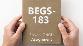 BEGS 183 solved assignment 202425 Writing and Study Skills ignouassignment ignousolvedassignment [upl. by Gothar728]