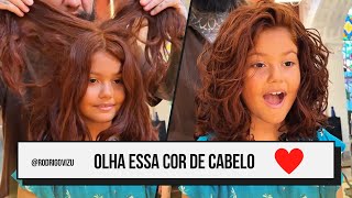 Impressionado com essa cor de cabelo 😱 [upl. by Ahsat]