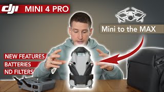 DJI MINI 4 PRO Review  New Features Batteries and ND Filters [upl. by Suedaht]