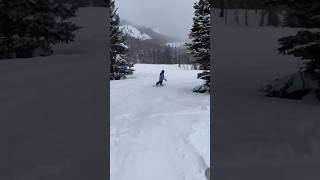 snowboarding snowday brightonskiresort utahsnow roarkadventures wipeout shorts snowfall [upl. by Clausen]