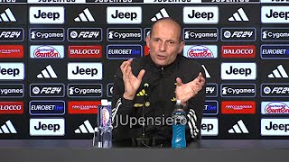 Conferenza stampa ALLEGRI pre JuveNapoli quotAgli attacchi di De Laurentiis e Borghi dico Pogbaquot [upl. by Gio]