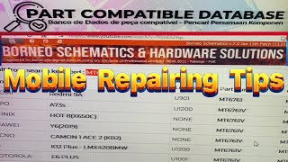 Mobile Repairing with Borneo schematics part compatible database  1 ic find 100 models  Borneo [upl. by Eyllom]