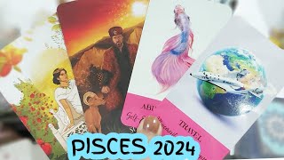 PISCES ♓ 2024 YEAR PREDICTION FOR YOU 👰‍♂️🤵🌠🎁😍💰🕊 [upl. by Phaih]