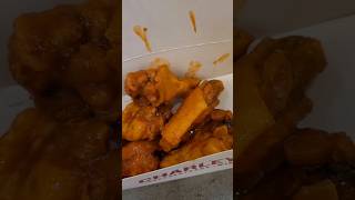 CHARLEYS CHEESESTEAKS CHILLI AND PEPPER WINGS wings mukbang food shorts viralvideo asmrvideo [upl. by Sedrul434]