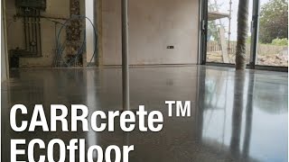 Polished Concrete Floor Wiltshire UK  CARRcrete ECOfloor [upl. by Mlawsky]