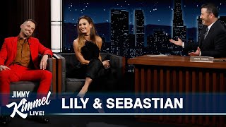 Lily James amp Sebastian Stan on Playing Pamela Anderson amp Tommy Lee and Working with Seth Rogen [upl. by Bobinette625]