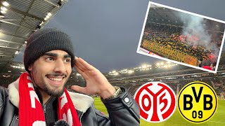 ENDLICH HEIMSIEG 😍 CHOREO amp PYRO 🧨Mainz05 vs Borussia Dortmund Stadionvlog🏟️ [upl. by Swen]