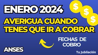 👉​ FECHA DE COBRO DE JUBILACIONES Y PENSIONES ENERO 2024 💲​​💲​ [upl. by Artemus]