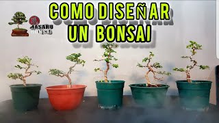 🔴COMO HACER UN BONSAI PODA DISEÑO Y ESTRUCTURA  parte 1👈 MUY FACIL DE HACER [upl. by Ennovart]