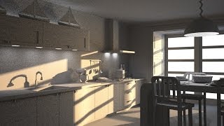 Maxwell Render Kitchen Lightining Tutorial 3ds max part 1 [upl. by Catima]