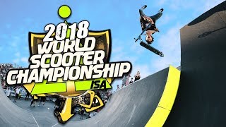 ISA SCOOTER WORLD FINALS 2018 RUNS Jordan Clark vs Dylan Morrison [upl. by Kuebbing417]