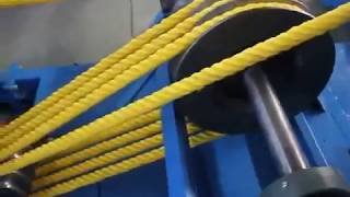 3 Strands D type Rope Making Machine [upl. by Nagyam]