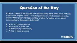 NCLEX Practice Questions Compensated vs Decompensated Shock Neuro [upl. by Savage]