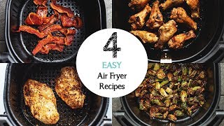 4 EASY Air Fryer Recipes for beginners [upl. by Spanjian]