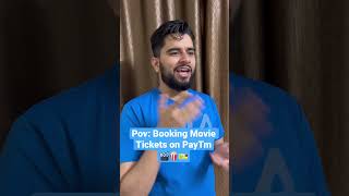 Booking Movie Tickets on PayTm 🍿😂 sachinawasthi ytshorts mumbai comedy movie bollywood [upl. by Webber]